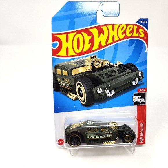 2022 Hot Wheels #121 LETHAL DIESEL 1:64 HW Rescue 2/10 Green Mattel (dd) - Picture 1 of 7